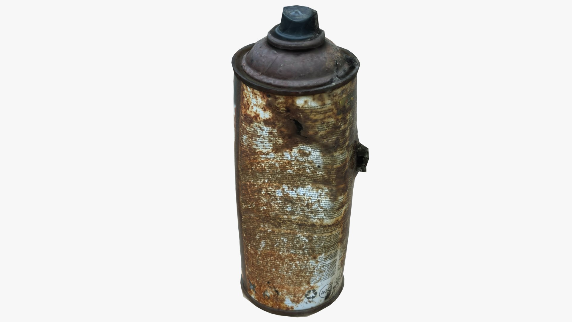 3D Old Rust Aerosol Can 1 Scan 3D Model - TurboSquid 1741515
