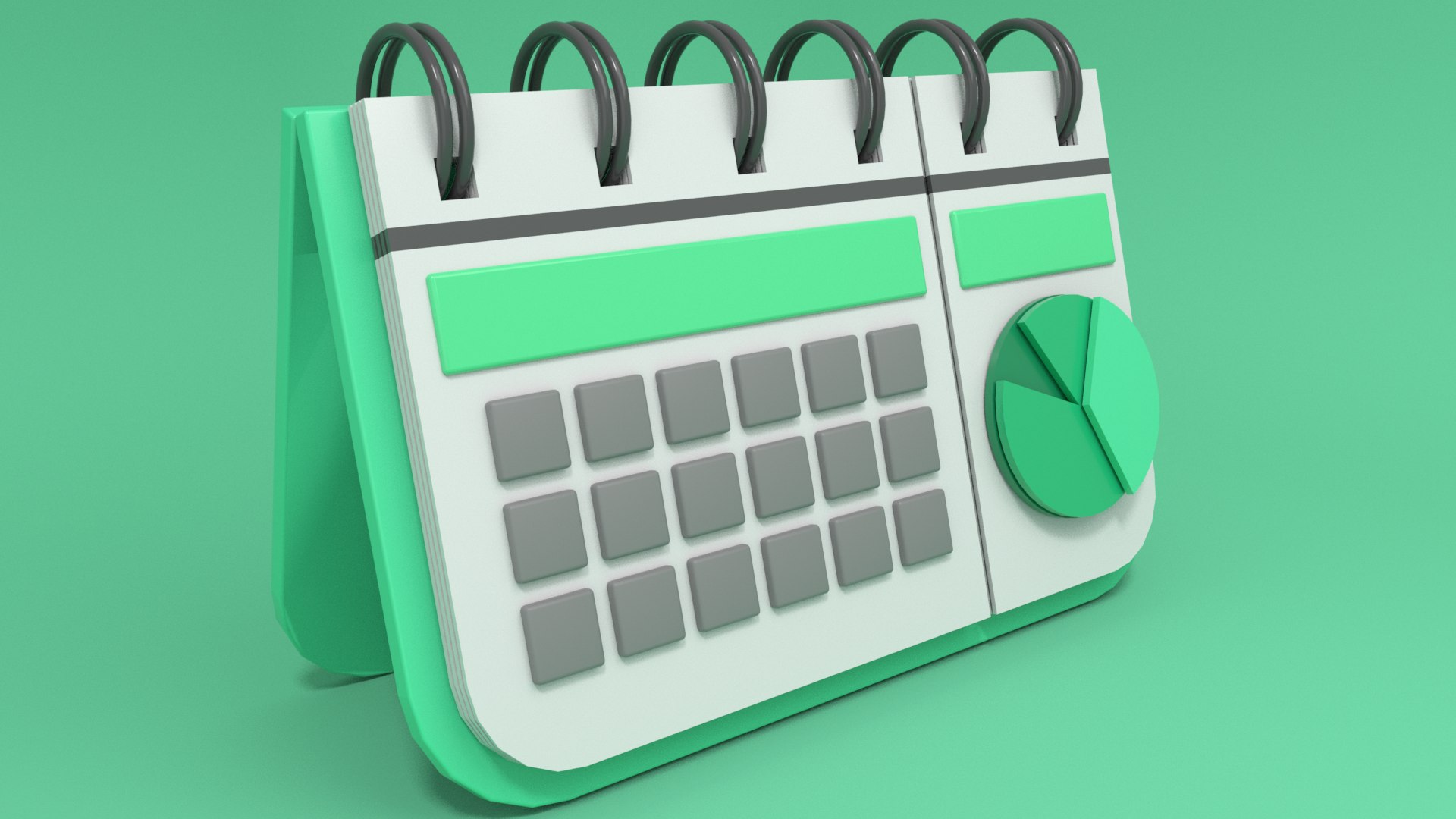 Cartoon Desk Calendar 3D Model - TurboSquid 1948458