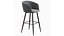 Tabouret de bar rembourré en velours Braxton