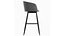 Tabouret de bar rembourré en velours Braxton