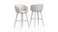 Tabouret de bar rembourré en velours Braxton