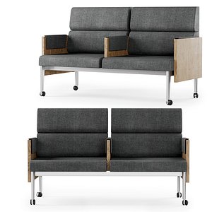 Gabriel two-seater lounge chair