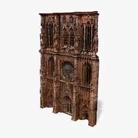 Strasbourg Cathedral Facade - Raw Photogrammetry Scan
