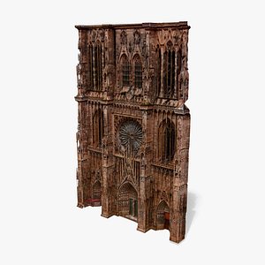 Strasbourg Cathedral Facade - Raw Photogrammetry Scan