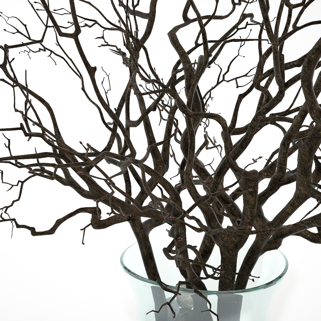 3d model decor branch vase