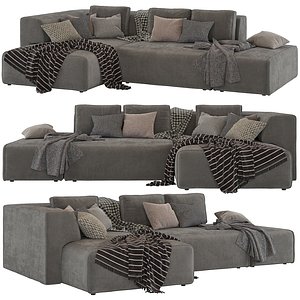 Corner sofa Industrial Loft 3D model