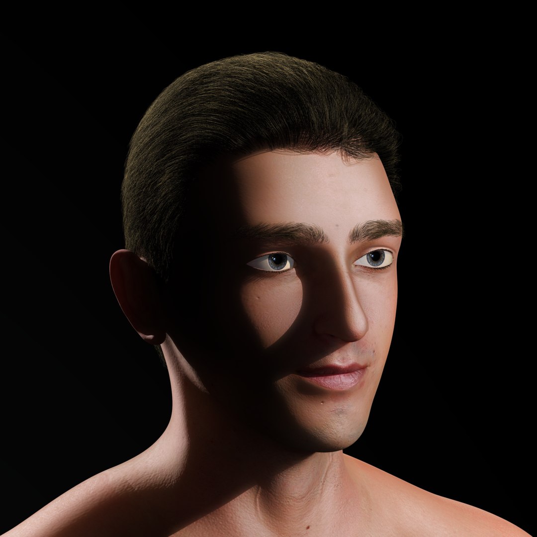 3D realistic male body human - TurboSquid 1174362