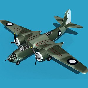 Douglas DB-7 Boston Mk II V05 RAAF 3D model