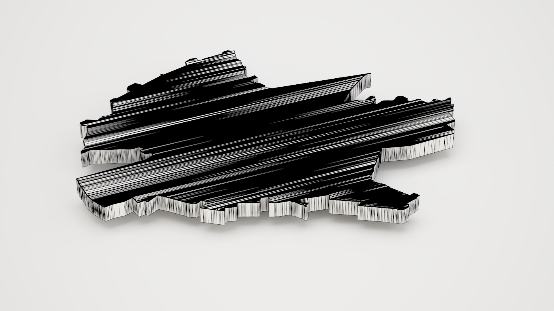 3D Bucharest Capital Of Romania Realistic 3D Terrain Map Model ...