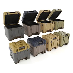 3D model Game-Ready Sci-Fi Customizable Crate