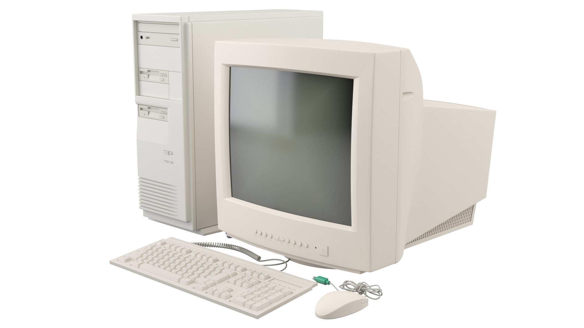 Retro PC 3D Model - TurboSquid 1859709