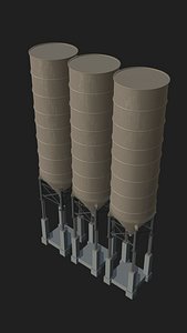 3D Industrial silo