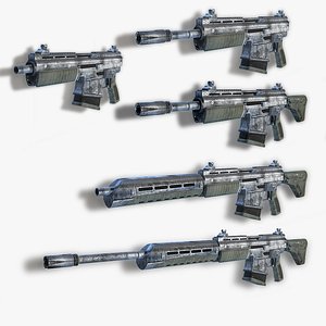 Sci-Fi Rifle Set 03