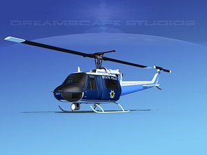bell 205 uh-1b 3D