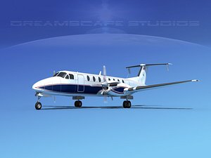 beechcraft 1900c 3d model