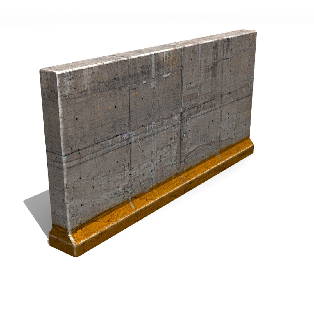 3d Model Concrete Wall Element