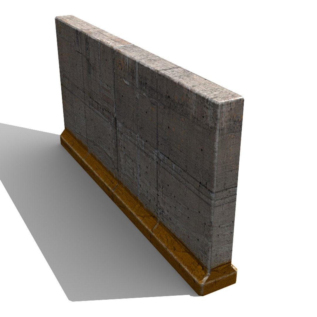 3d Model Concrete Wall Element