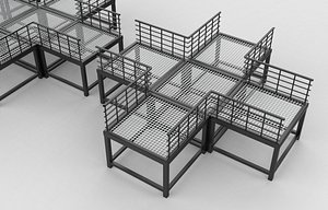 3D industrial Modular catwalk 3D model model