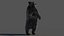 3D Black Bear Rigged Fur model