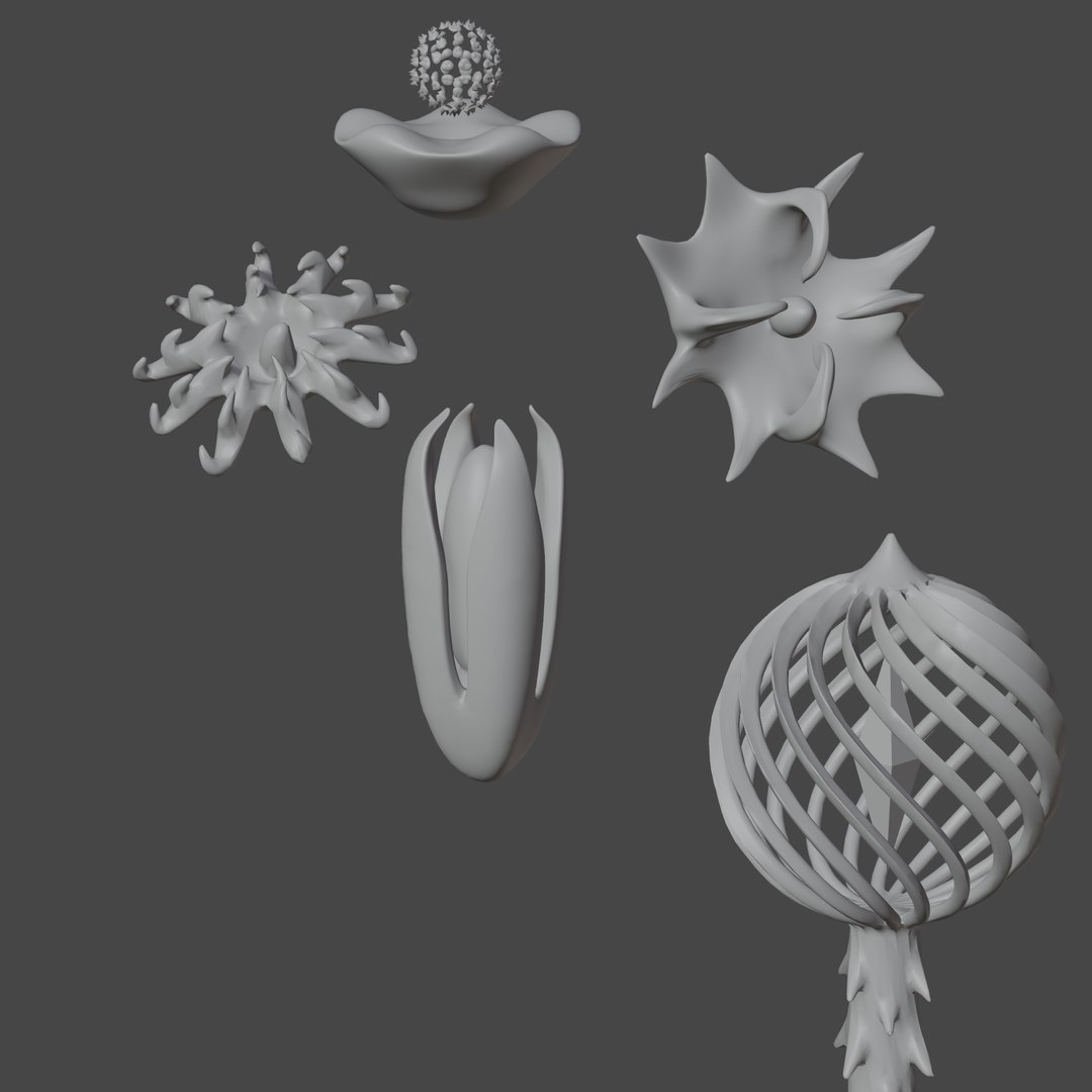 3D Luminous mushrooms model - TurboSquid 2052256