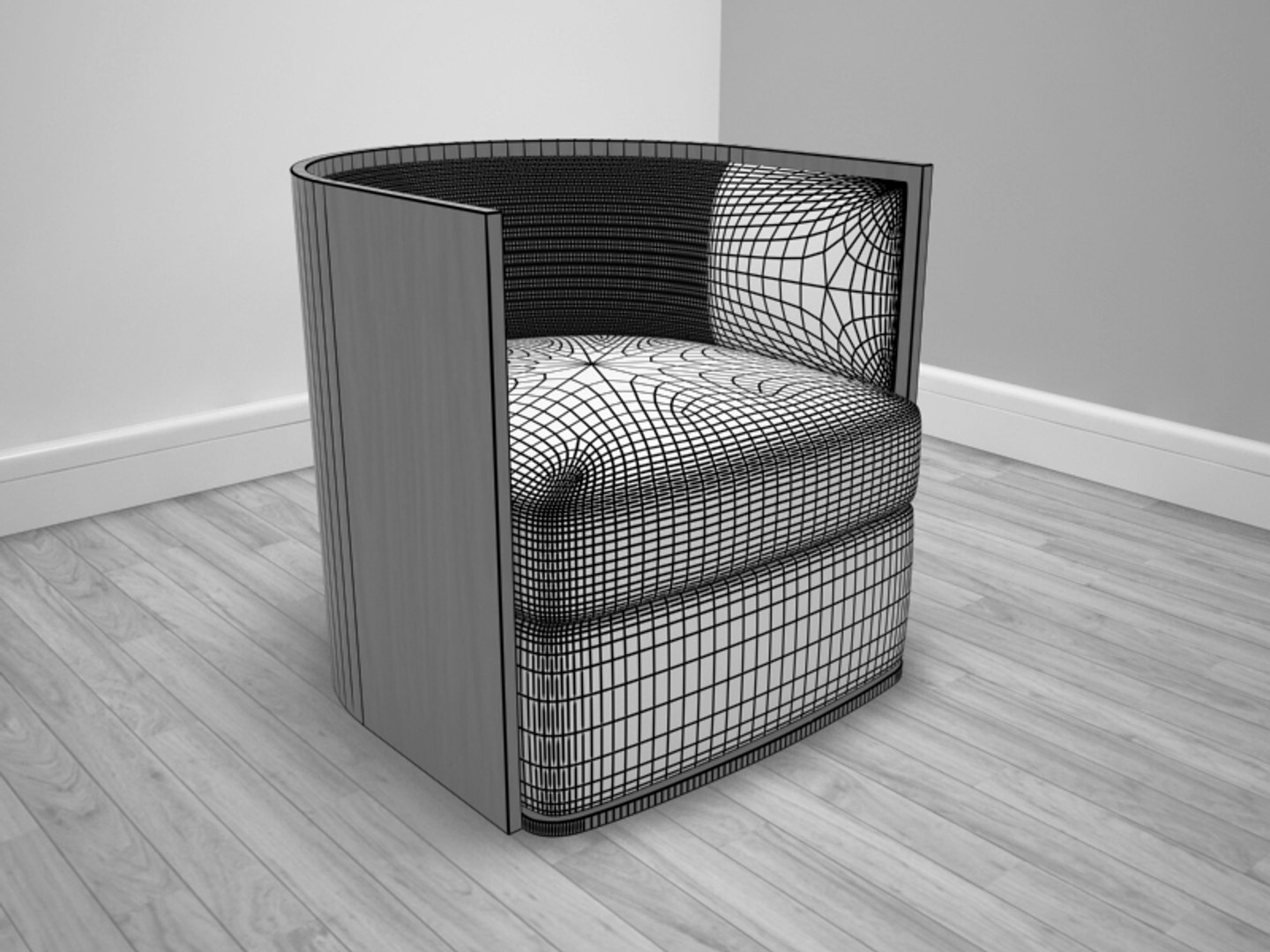 Timber Chair 3d Model