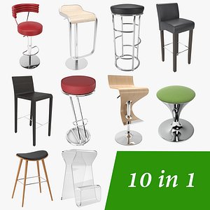 3D bar stool 10