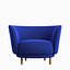 Dandy Armchair by Massproductions ultramaryna