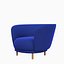 Dandy Armchair by Massproductions ultramaryna