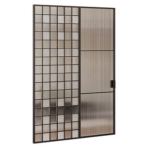 3D model Glass door