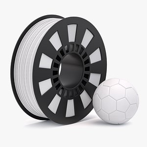 3D model 3D Printer Filament White