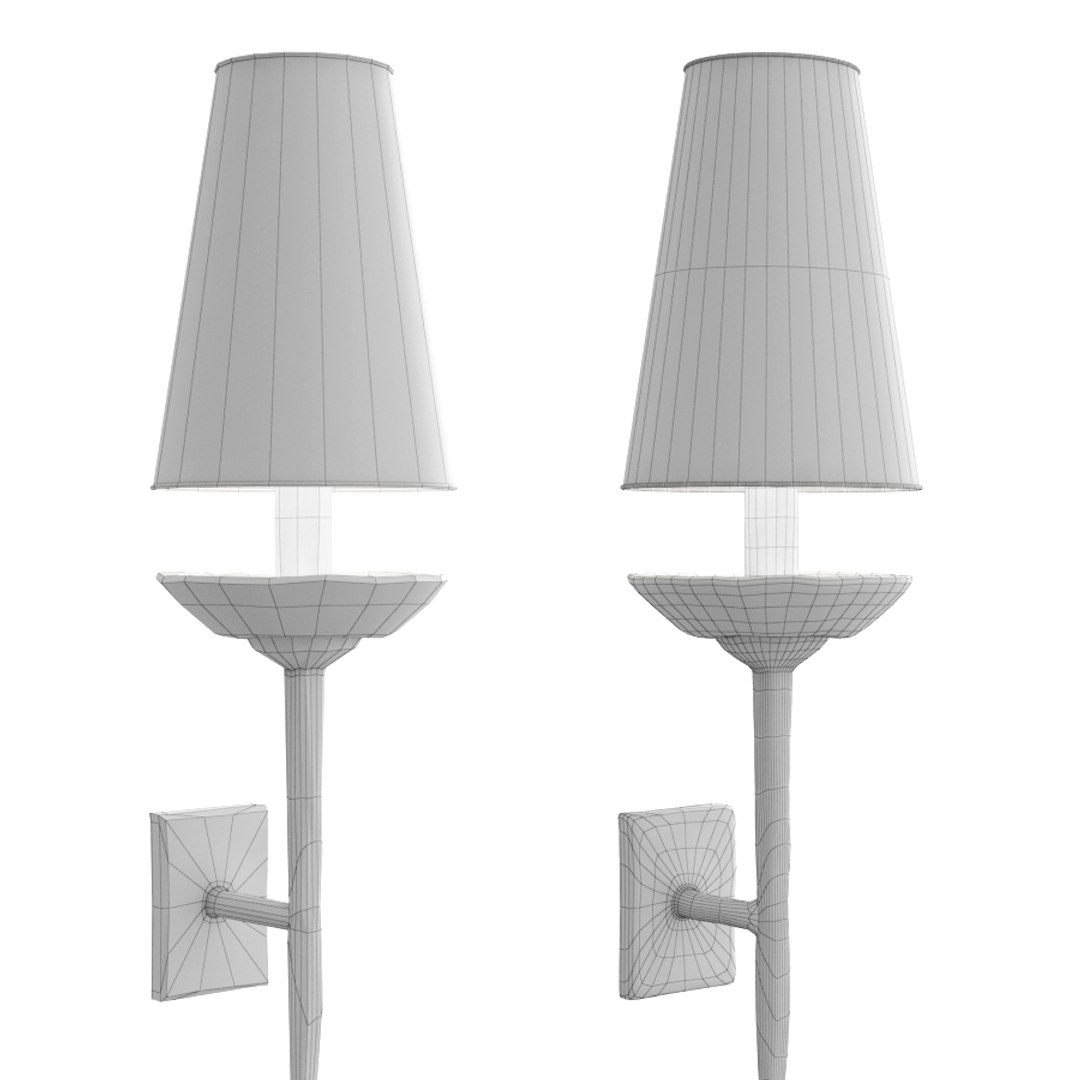 Vaughan Brantome Wall Light 3d Model
