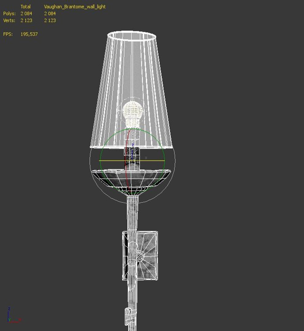 Vaughan Brantome Wall Light 3d Model