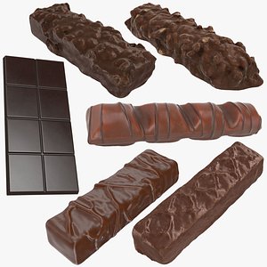 Chocolate Bar Collection 3D model