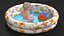 Baby Boy in an Inflatable Pool with Ball 3D model
