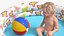 Baby Boy in an Inflatable Pool with Ball 3D model