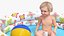 Baby Boy in an Inflatable Pool with Ball 3D model