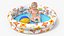 Baby Boy in an Inflatable Pool with Ball 3D model