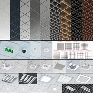 Set Modular ceiling Armstrong and Grilyato