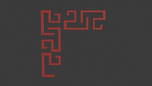3D chinese ornament motif 4