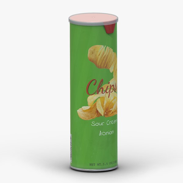 3D Supermarket Chips 03 Low Poly PBR Realistic model