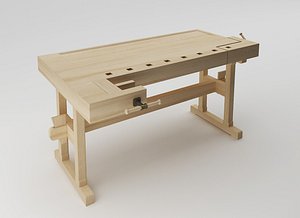 carpentry bench 3d 3ds