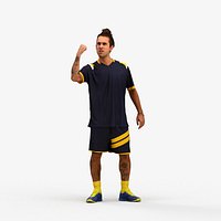 00523Carlos007 - Adult Caucasian male exercising in athletic wear for sports visualization