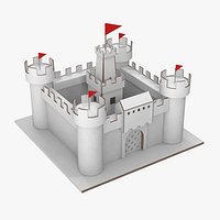 DIY Cardboard Castle White
