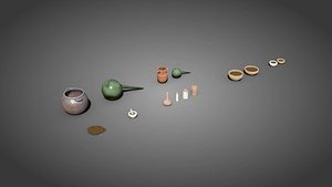 Medieval herbalist props model