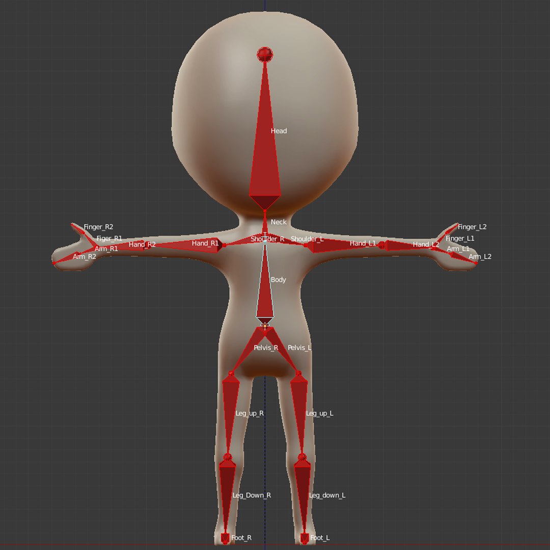 Cartoon Chibi Base Mesh 3d 3ds