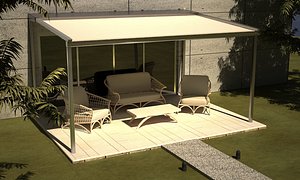 3d awning canopy blind