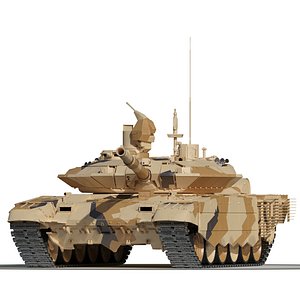 Russian Main Battle Tank T-90SM Rigged