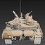 Tanque de batalla principal ruso T-90SM Rigged