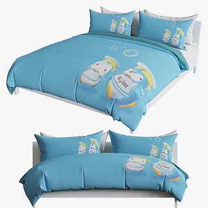 3D bed kid model
