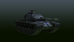 3d m48 tank model
